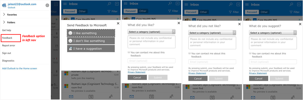 Outlook for mobile browsers
